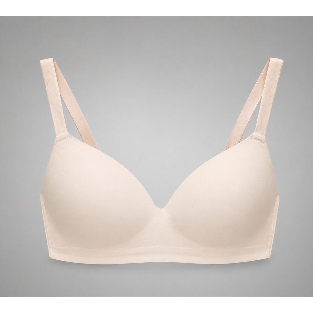 Soma Bra40C Nude Beige Wireless T-Shirt Bra Full Coverage Comfort Good Condition
